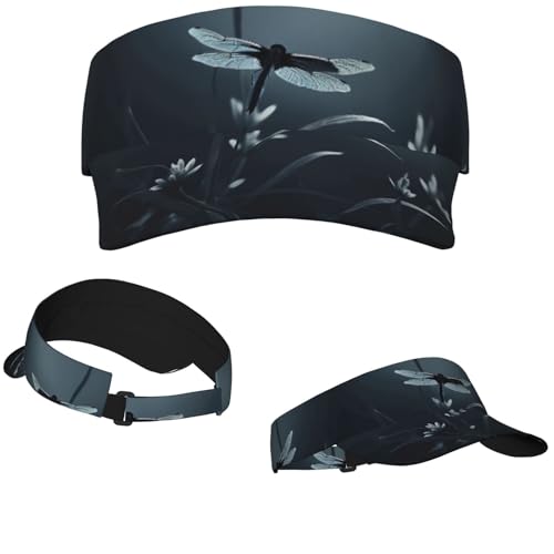 Visera deportiva para mujer y hombre en negro miniatura 3