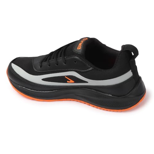 Image of CLYMB Men's Dhamm Black Running Sports Shoe Perfect for Office Walking Jogging