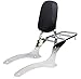 YHMOTO Sissy Bar Backrest + Luggage Rack Combo Fits for 2000-2011 Yamaha V-Star XVS 1100 Classic Dragstar XVS 1100 Classic (Chrome)