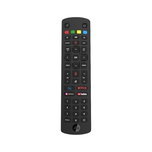 Image of Jio Original & Genuine Bluetooth Voice Remote for JioFiber Set-Top Box | 43-Key Universal Replacement | Easy Pairing | 6-Month Warranty