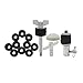 Hi-Hat Cymbal Clutch & Hardware Set - 1 Set Drum Kit Accessories with Screw, Felt Pads, Key & Pedal Beater