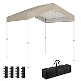 Outsunny Carpa Plegable 2, Beige