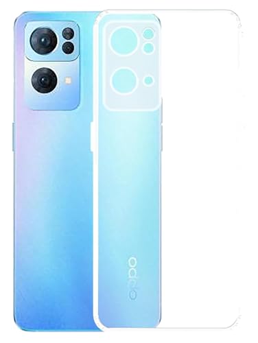 Image of COVERBLACK Rubber Back Cover for Oppo CPH2293 / Reno 7 Pro 5G - Transparent