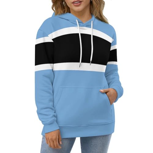 Sweat à capuche drapeau du Botswana pull unisexe décontracté - 5