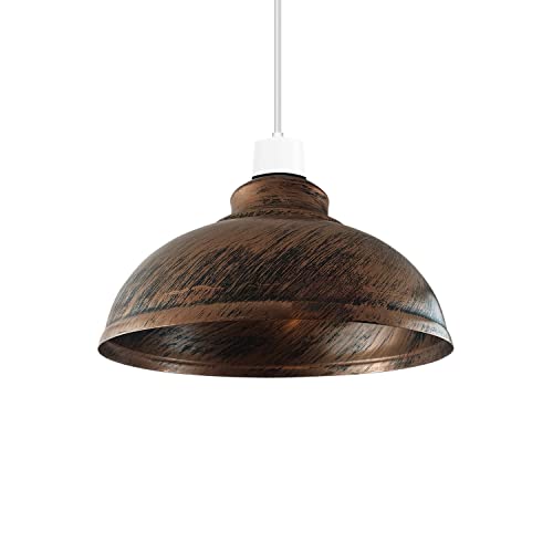 LEDSone Industrial Hanging Chandelier With Lampshade, Retro