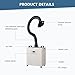 Monport YW220 Fume Extractor with 3-Layers Filter,220W Suction,Low Noise,Suitable for Soldering Stations,Engraving Machines,CNC Machine Tools,Welding Tools and More