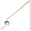 Hygie Rinse Toilet Handle Lever Flush Replacement, Universal Front Mount Toilet Handle with Stainless Steel Flapper Chains, Toilet Repair Kit, Chrome