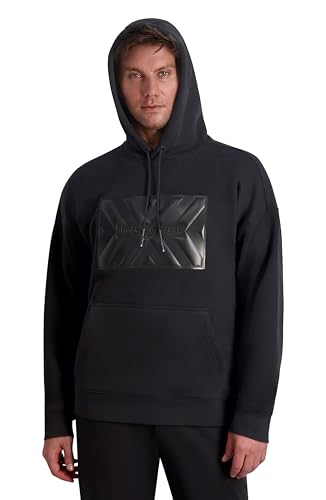 KARL LAGERFELD Men's Long Sleeve Large Logo Patch Hoodie2