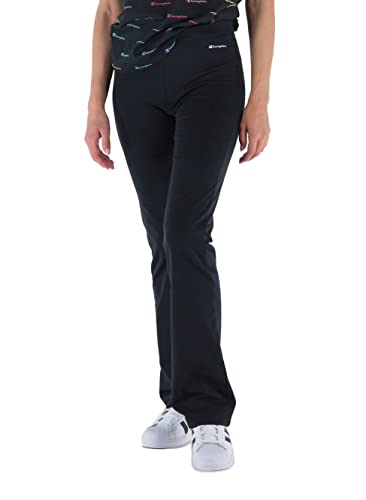 Champion C- Sport-Small Script Logo Jazz Pants Leggings, Nero, XS Donna