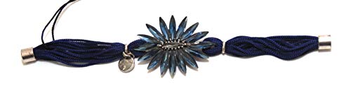  BRACCIALE DI STOFFA CON FIORE BLU ART. 531733H
