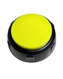 Dog Buttons for Communication, Recordable Button for Dog Starter Training, 30-Second Custom Voice Buzzer, Funny Gag Gift for Coworkers, Portable 3x3 Inch Desktop Memo. (Yellow, Colour)
