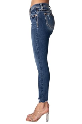 Miss Me Women's Noa Jane Mid-Rise Cropped Skinny Jeans3