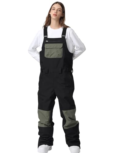 Snow Bibs Adjustable Overalls Pants for Hiking