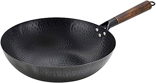 Wok Tradicional Chino de Hierro Grande 32cm miniatura 3
