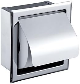 DABEICHUAN Fighting Wall Mount Stainless Steel Tissue Roll Covers Toilet Paper Holder Container Box for Bathroom