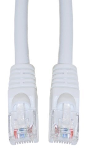 Offex Cat 6 White Ethernet Patch Cable, Snagless/Molded Boot, 14 Foot