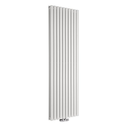 Preisvergleich Produktbild Hudson Reed Heizkörper Revive - Vertikaler Designheizkörper Weiß - 1780 x 590 mm - Paneelheizkörper mit Mittelanschluss