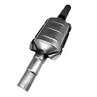 lcyen Universal Katalysator EURO 4 Norm aus Edelstahl Katalysator für alle Benzinmotoren bis 2000 ccm mit Stufenrohr Ø45mm / Ø50mm / Ø54mm
