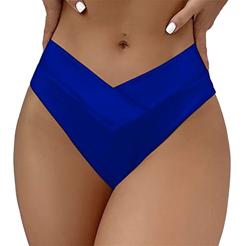 Braguitas Mujer Braguita Bikini Brasileña Bikini Parte de Abajo Culotte Sexy Traje de Baño, Color Sólido Braguita Triángulo Bañador