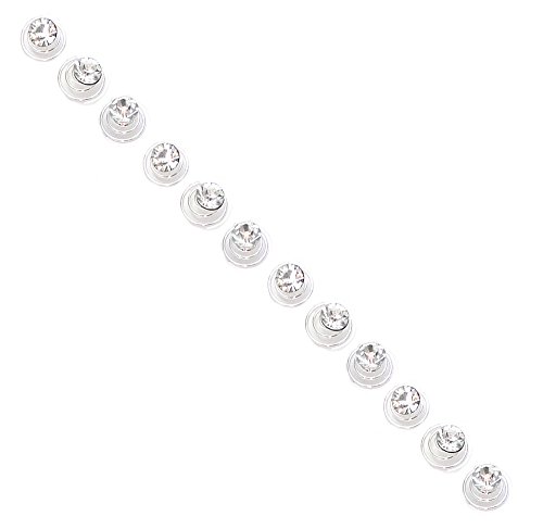 Rhinestone Single Crystal Wedding Bridal Twisters Coil Spiral Hair Pins (Pack of 12)