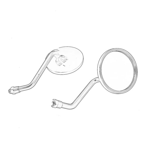 Espejos retrovisores de motocicleta negros 8mm 10mm para sustitución de espejos rotos