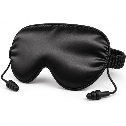 Sleep Mask with Ear Plugs Set