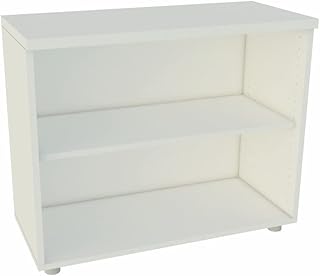 Euromof Armario de Oficina, Bajo, Diafano, 92x42x74 cm. Color Blanco.