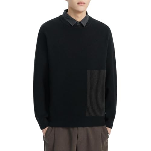 Pull col chemise homme pull tricot deux pièces chaud automne hiver