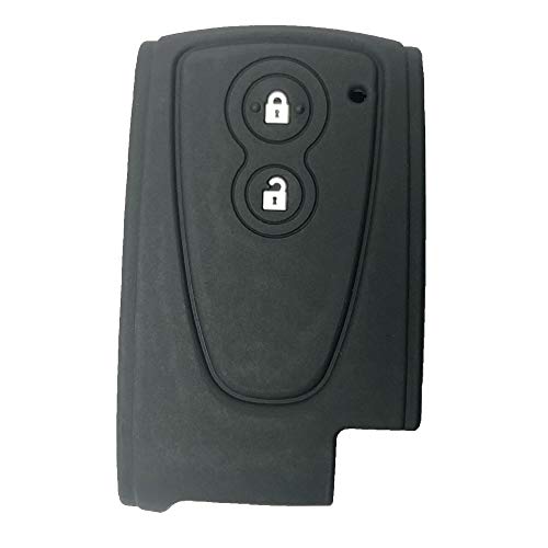 ZIAN ダイハツ車用 シリコン製スマートキーケース コペン Copen LA400K 2ボタンキーカバー(MY-DH2J-02) (ブラック)