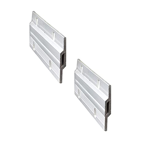 Kit de Crochets en Aluminium pour Cadre Photo - 100 mm Clips en Z Robustes pour Accrocher des Photos et des Miroirs - Montage Mural - Crochets de Fixation (100mm, 2 Paire, avec Vis et Ancres)