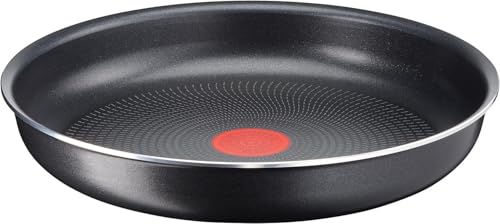 Lagostina Ingenio Essential Plus Padella Ø 28 cm, Padella Antiaderente in Alluminio per Gas e Forno (no induzione),Indicatore di Cottura Thermosignal, Utilizzabile con Manico Removibile (non incluso)