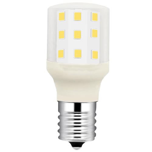OPXELUYO KEI D28X KEL 2816X Refrigerator Bulb 3W Replacement D28M 2815 Freezer Light 100-265v E17 3.8W 40w Halogen 500lm Equivalent Daylight White Pack of 1