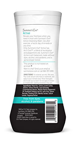 Summer's Eve Active Daily Performance All Over Feminine Body Wash, Feminine Wash pH Balanced, 12 fl oz bottle 3 Pack - Image 3