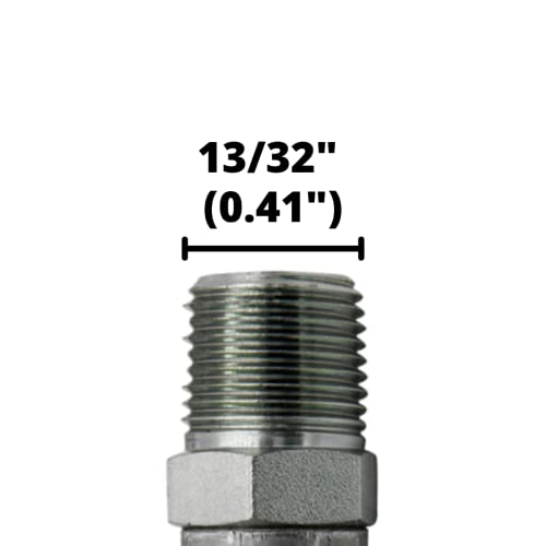 Image of 1 /4 inch Hose x 1 /8 inch NPTF Male Pipe Swivel Hydraulic Hose Crimp Fitting Ends | MPX-04-02