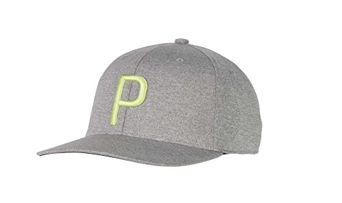 Puma Golf 2018 "P" Snapback Hat (Quarry Heather, One Size) Rickie Fowler P
