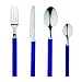 Renberg Q3426 Cuberteria de 24 Piezas en Acero Inoxidable colección Funny Blue, Azul