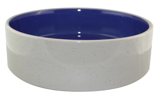 SPOT Ceramic Stoneware- Pet Bowl for Medium and Large Dogs, Classic Heavy Duty Non-Slip Ceramic Bowl for Food and Water - 9.5in Diameter