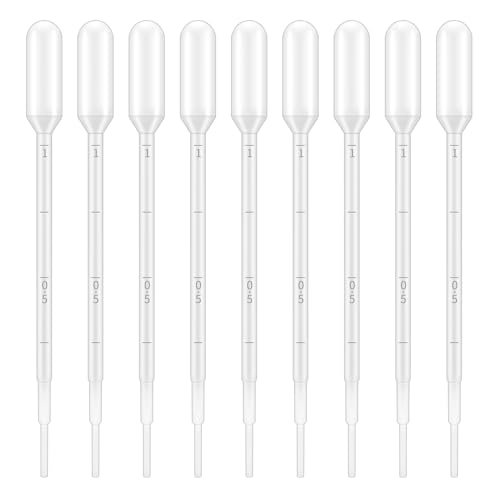Image of G2PLUS Plastic Dropper - 25pcs Disposable Transfer Pipettes, 1ml Graduated Dropper for Essential Oils, Lab Use, DIY Crafts