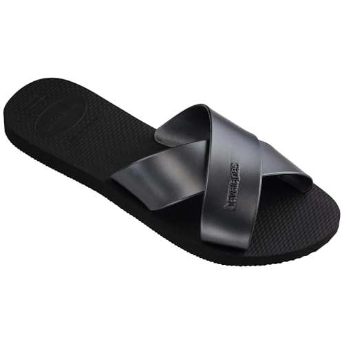 Image of Havaianas womens Aqua Metallic Sandal Black