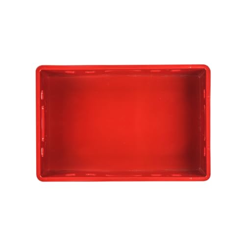 gardivo E2 Kisten Rot 5 Stück 60x40x20 Meischkiste, Metzgerkiste, Lagerkiste in rot, stapelbbar lebbensmittelecht robust fleischerkiste kunststoff Eurobox