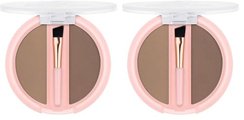 Essence Cosmetics Set Duo De Polvos Para Cejas, Definir, Natural, 1.8 g (Paquete de 2)