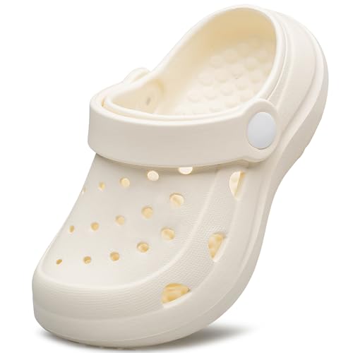 Image of vibdiv Boys Girls Clogs Kids Garden Shoes Unisex Child Cartoon Slides Sandals Beach Slipper Indoor Outdoor(Toddler /Little Kids /Big Kids)
