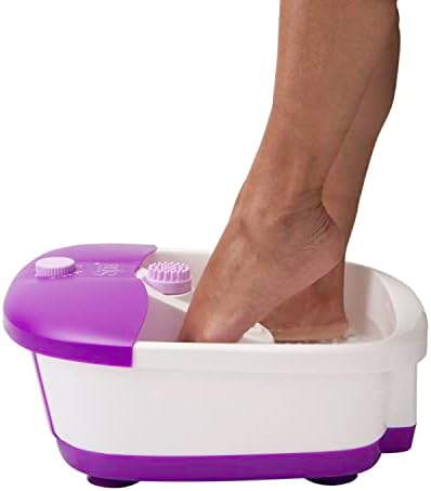 Sensio Foot Spa Massager Pedicure Bath  Nine Accessories - Pamper Your Feet with Heat, Bubbles and Massaging Tools  All in One Home Salon  Therapeutic Massage Tub Pedicure Set