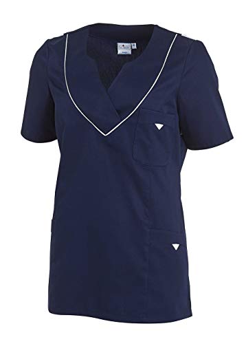 Leiber 08/2788 Damen-Schlupfjacke 1/2 Arm, Farbe: Marine/Weiß, Größe: 3XL