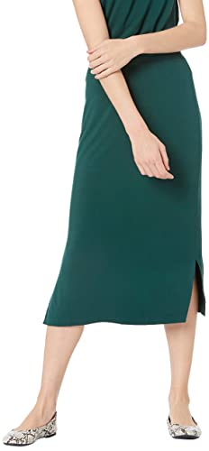 Image of Amazon Essentials Women's Pull-On Knit Midi Skirt with Elastic Waist, Stretchy (Available in Plus Size)