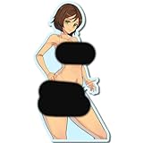 Green Eyes and Nude Sexy XXX 210 Hentai Sticker Cute Die-Cut Stickers for Adult Laptop Skateboard Motorcycle Car Bike Luggage Case Decoration Waterproof Decals
