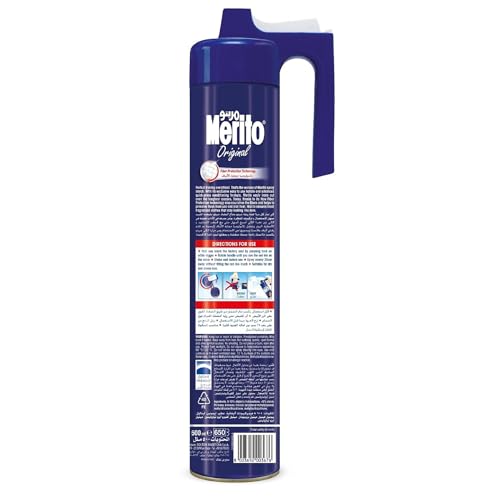 Image of Merito Original Ironing Spray Starch, Professional Crisp & Stiff Finish - Easy Ironing Glide, Wrinkle-Free Dry Cleaning Results at Home, Imported from Italy, 500ml (Pack of 1)