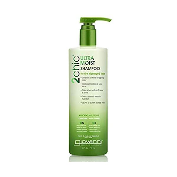 GIOVANNI-2chic-Shampoo-Hydration-Formula-Enriched-with-Aloe-Vera-Shea-Butter-Botanical-Extracts-Oils-Sulfate-Free-No-Parabens-Color-Safe-Pack-of-Ultra-Moist-Avocado-Olive-Oil-24-Fl-Oz-AD763 GIOVANNI 2chic Ultra-Moist Shampoo - Avocado & Olive Oil, Creamy Hydration Formula, Enriched with Aloe Vera, Shea Butter, Botanical Extracts, No Parabens, Color Safe - 24 oz