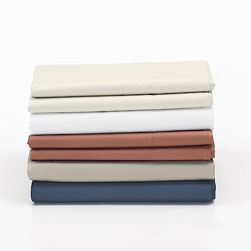 Cuddledown Dreamstead Queen Bed Soft, Easy, 100% Cotton, Luxury Sateen, Set Includes Fitted, Flat Sheet And Pillowcase, White #TOP4