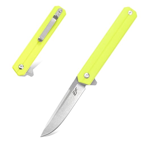 Eafengrow EF64 D2 Steel Blade G10 Handle Knife for Outdoor Camping Hiking EDC Tool(Light) - Eafengrow